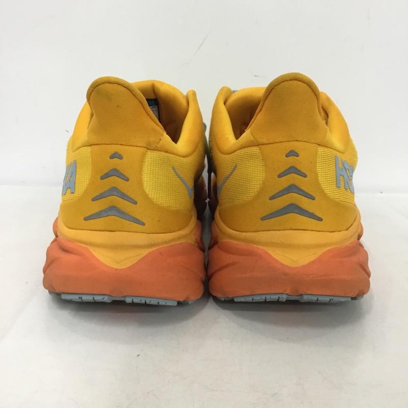 ホカオネオネ HOKA ONEONE スニーカー スニーカー 1119393 CLIFTON 8 27.5cm 27.5cm ロゴ、文字 黄 / イエロー / X 橙 / オレンジ /  メンズ USED 古着 中古 10151179