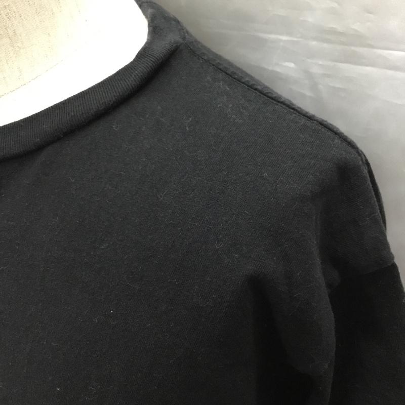 フラグスタフ FLAGSTUFF Tシャツ 半袖 半袖カットソー プリントTシャツ クルーネックカットソー L プリント 黒 / ブラック /  メンズ USED 古着 中古 10120114