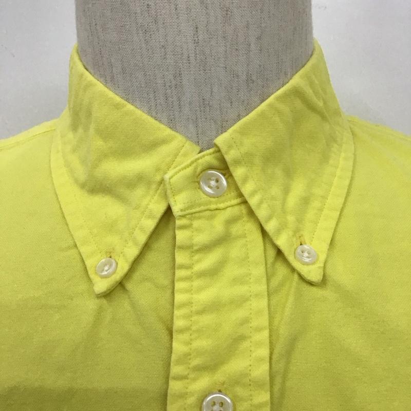 ラルフローレン RALPHLAUREN シャツ、ブラウス 半袖 ボタンダウンシャツ L 無地 黄 / イエロー /  メンズ USED 古着 中古 10107902