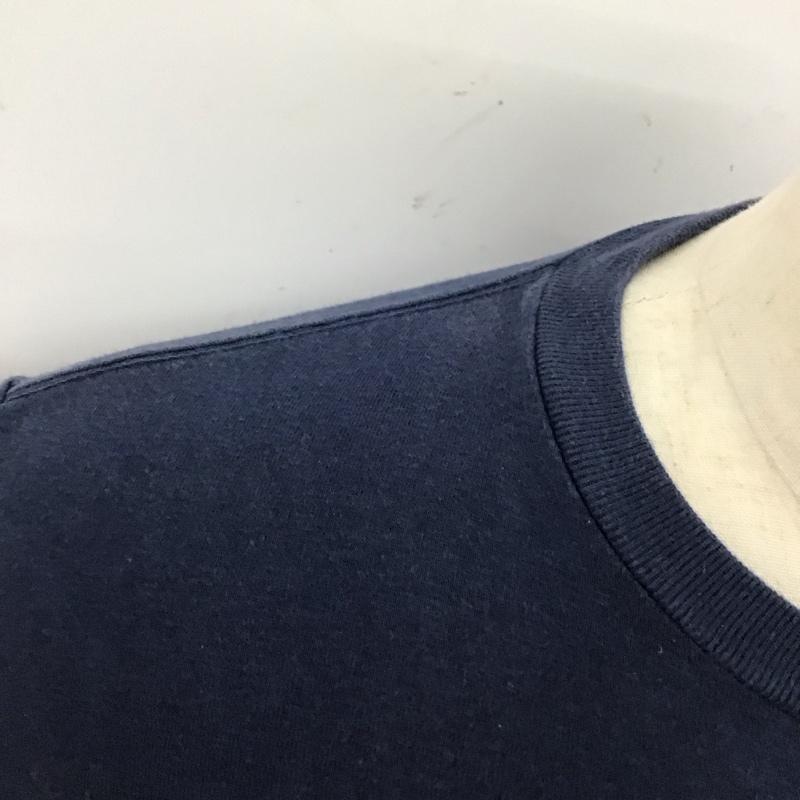 スタンダード カリフォルニア STANDARD CALIFORNIA Tシャツ 半袖 クルーネック M ロゴ、文字 紺 / ネイビー /  メンズ USED 古着 中古 10118123