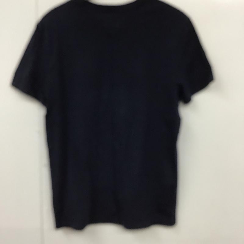 トミーヒルフィガー TOMMY HILFIGER Tシャツ 半袖 M ロゴ、文字 紺 / ネイビー /  メンズ USED 古着 中古 10130761