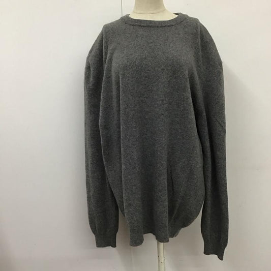 ザラ ZARA ニット、セーター 長袖 長袖ニットカットソー セーター クルーネック XL 無地 灰 / グレー /  レディース USED 古着 中古 10118513