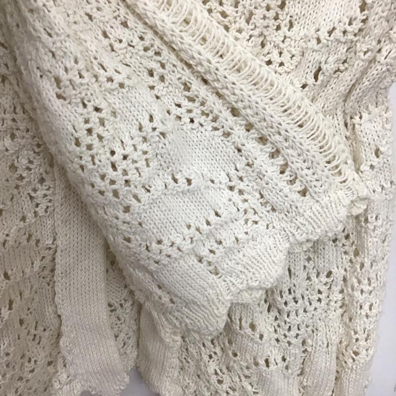ザラ ZARA カーディガン 長袖 S 無地 白 / ホワイト /  レディース USED 古着 中古 10136899