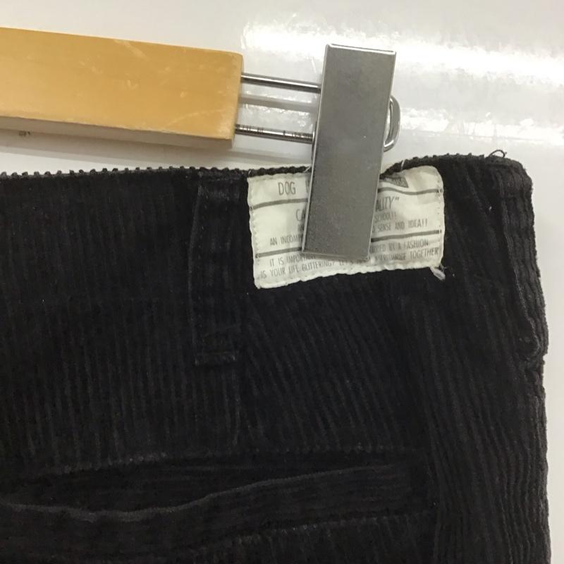 ドッグハウス DOG HOUSE パンツ デニム、ジーンズ コーデュロイパンツ ワイドパンツ ストレートパンツ カジュアルパンツ 30インチ 無地 黒 / ブラック /  メンズ USED 古着 中古 10107524