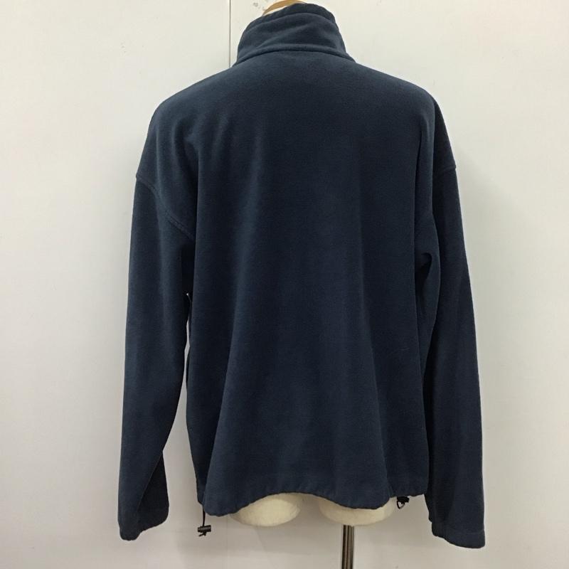 コロンビア Columbia ジャケット、上着 ジャケット、ブレザー ジップアップジャケット ジャンパー ジャケット フリースジャケット アウター XXL ロゴ、文字 紺 / ネイビー /  メンズ USED 古着 中古 10124321