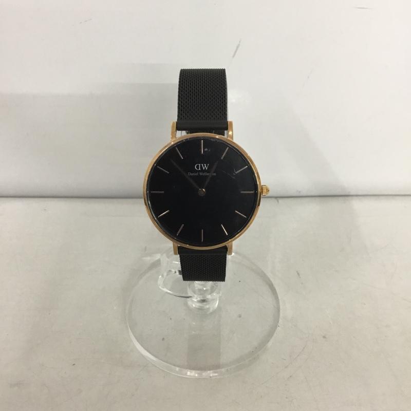 ダニエルウェリントン Daniel Wellington 腕時計 アナログ（クォーツ式） DW00100201 メッシュベルト ロゴ、文字 黒 / ブラック /  レディース USED 古着 中古 10135187