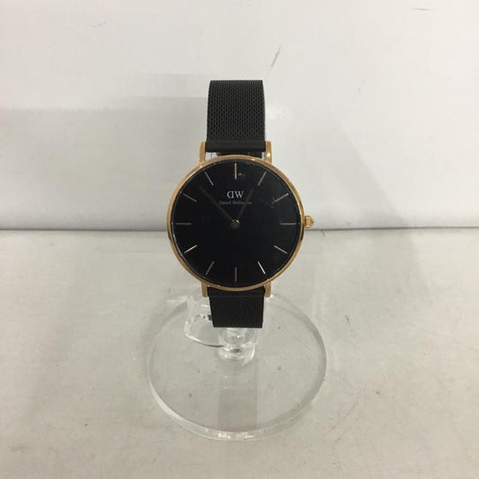 ダニエルウェリントン Daniel Wellington 腕時計 アナログ（クォーツ式） DW00100201 メッシュベルト ロゴ、文字 黒 / ブラック /  レディース USED 古着 中古 10135187