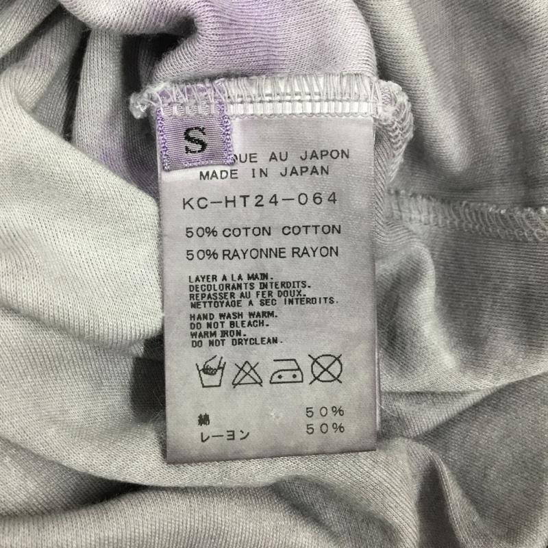 キリュウキリュウ kiryuyrik Tシャツ 半袖 半袖カットソー プリントTシャツ Vネックカットソー S ロゴ、文字 紫 / パープル /  メンズ USED 古着 中古 10120709