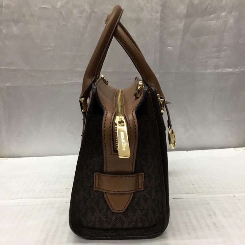 マイケルコース MICHAEL KORS ハンドバッグ ハンドバッグ 35H1G9MS2B サッチェル スモール ショルダー 2WAY ロゴ、文字 茶 / ブラウン / X ダークブラウン / ダークブラウン /  レディース USED 古着 中古 10112546
