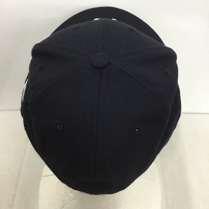 ニューエラ NEW ERA 帽子 キャップ NY ニューヨークヤンキース 59FIFTY 58.7cm ロゴ、文字 紺 / ネイビー /  メンズ USED 古着 中古 10145789