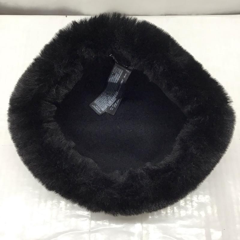 ザラ ZARA 帽子 ハット 0653 261 800 フェイクファー 無地 黒 / ブラック /  レディース USED 古着 中古 10118151