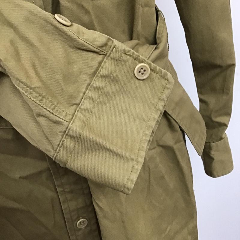 ポロラルフローレン POLO RALPH LAUREN ワンピース ロングスカート シャツロングワンピース 長袖ワンピース カジュアルロングワンピース ウエストベルト 0 無地 ベージュ / ベージュ /  レディース USED 古着 中古 10105860