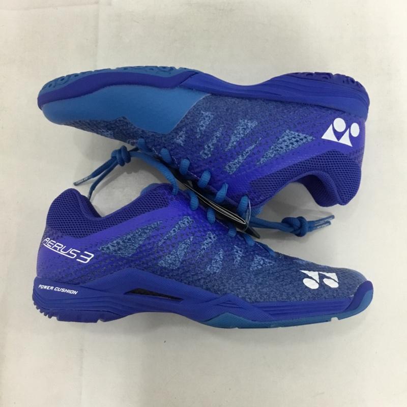 ヨネックス YONEX スニーカー スニーカー SHBA3M パワークッション エアラス3メン バドミントンシューズ 23.5cm 箱有 23.5cm ロゴ、文字 青 / ブルー /  レディース USED 古着 中古 10147953