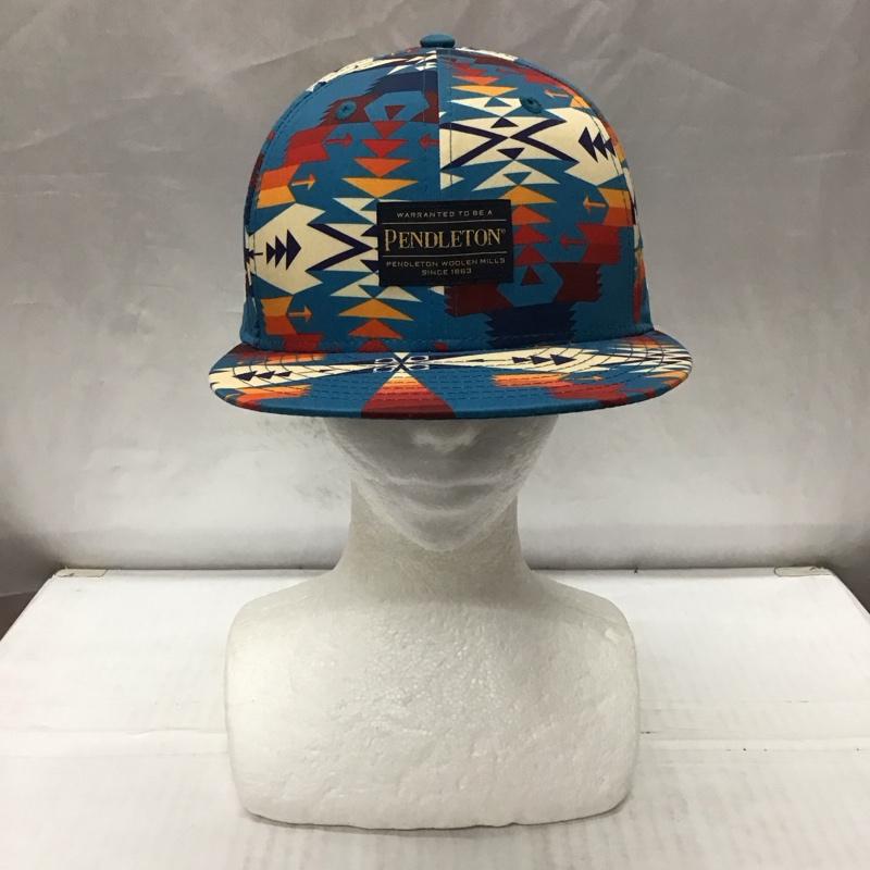 ペンドルトン PENDLETON 帽子 キャップ NEW ERA 59FIFTY ロゴ 総柄 マルチカラー / マルチカラー /  メンズ USED 古着 中古 10114329