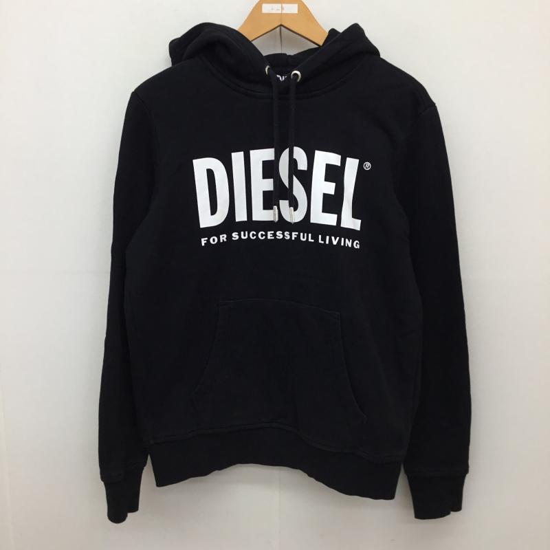 ディーゼル DIESEL パーカー 長袖 XS ロゴ、文字 黒 / ブラック /  レディース USED 古着 中古 10137313