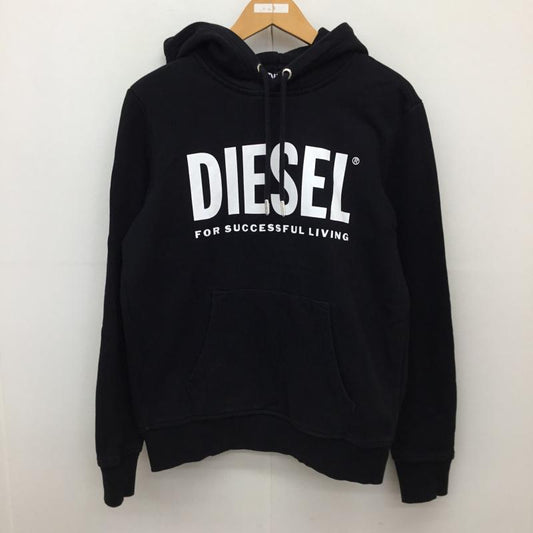ディーゼル DIESEL パーカー 長袖 XS ロゴ、文字 黒 / ブラック /  レディース USED 古着 中古 10137313