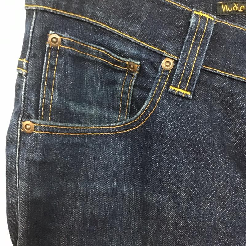 ヌーディージーンズ Nudie Jeans パンツ デニム、ジーンズ デニムパンツ スリムパンツ カジュアルパンツ ストレッチパンツ 32インチ 無地 インディゴ / インディゴ /  メンズ USED 古着 中古 10138083
