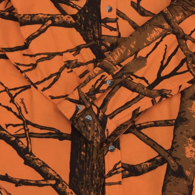 シュプリーム Supreme シャツ、ブラウス 長袖 Supreme 12AW Real tree camo shirt M 総柄 橙 / オレンジ /  メンズ USED 古着 中古 10122371