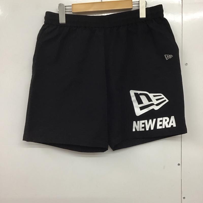ニューエラ NEW ERA パンツ ショートパンツ ショートパンツ ハーフパンツ カジュアルパンツ スポーツウェア XL ロゴ、文字 黒 / ブラック /  メンズ USED 古着 中古 10141783