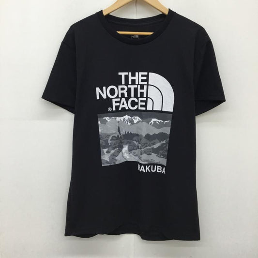 ザノースフェイス THE NORTH FACE Tシャツ 半袖 NT31900Y XL ロゴ、文字 黒 / ブラック /  メンズ USED 古着 中古 10139085