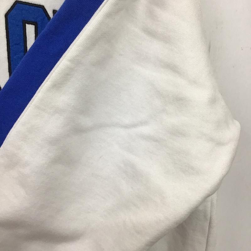 エクストララージ XLARGE トレーナー 長袖 M ロゴ、文字 白 / ホワイト / X 青 / ブルー /  メンズ USED 古着 中古 10144907