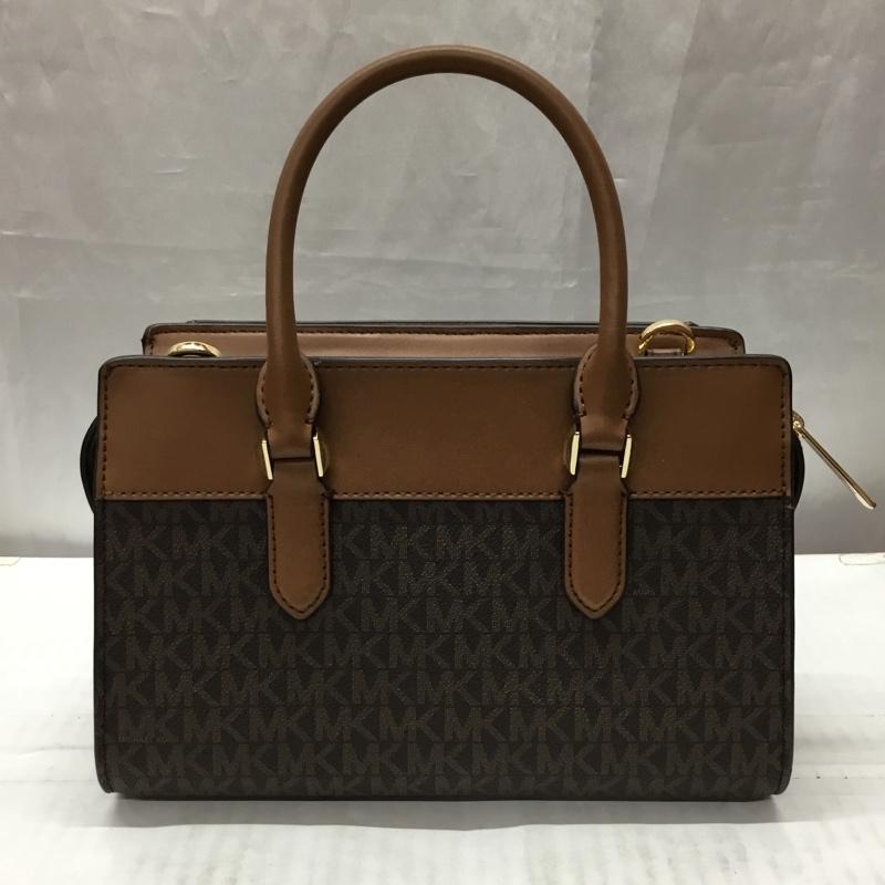マイケルコース MICHAEL KORS ハンドバッグ ハンドバッグ 35H1G9MS2B サッチェル スモール ショルダー 2WAY ロゴ、文字 茶 / ブラウン / X ダークブラウン / ダークブラウン /  レディース USED 古着 中古 10112546