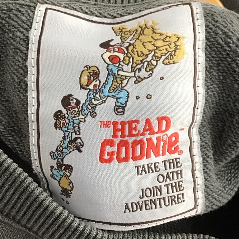 ヘッドグーニー HEADGOONIE トレーナー 長袖 長袖トレーナー スウェット クルーネック プルオーバー XXL プリント 灰 / グレー /  メンズ USED 古着 中古 10129301