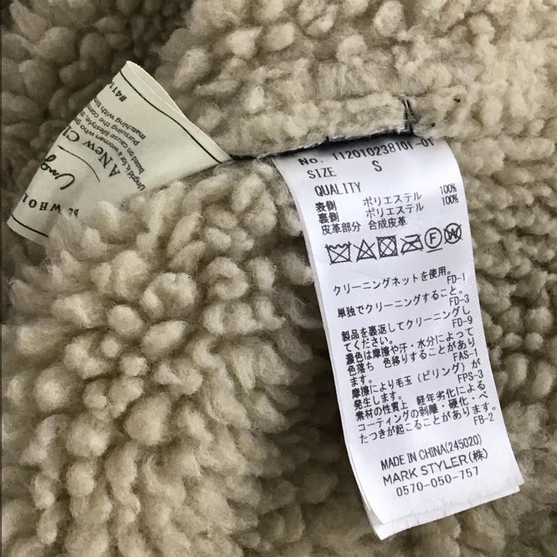 アングリッド Ungrid ジャケット、上着 ジャンパー、ブルゾン 112010238101 フェイクムートンボリュームブルゾン S 無地 黒 / ブラック /  レディース USED 古着 中古 10141830