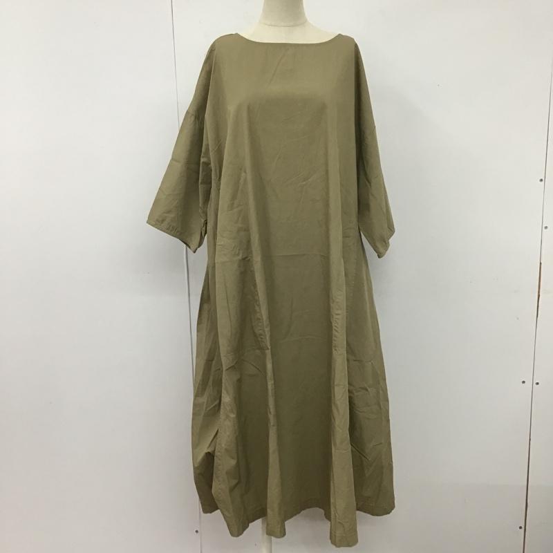 ニコアンド niko and... ワンピース ロングスカート L 無地 ベージュ / ベージュ /  レディース USED 古着 中古 10106192