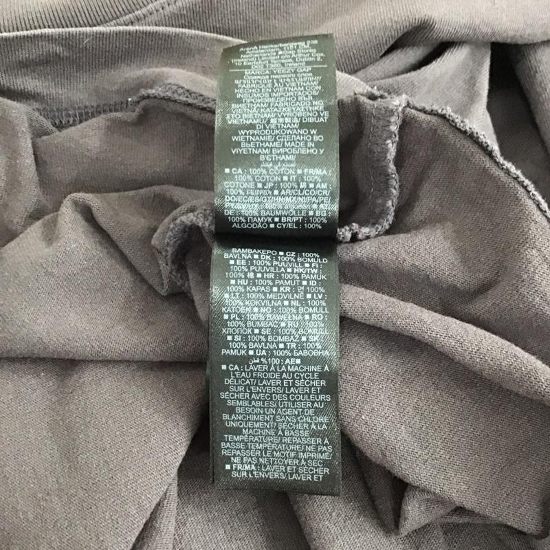 ギャップ GAP カットソー 長袖 YEEZY Engineered By BALENCIAGA YZY LongSleeveTee 長袖カットソー スタンドネック S ロゴ、文字 灰 / グレー /  メンズ USED 古着 中古 10132255