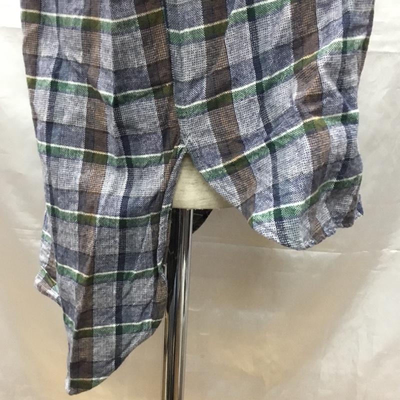 古着 USED シャツ、ブラウス 長袖 長袖シャツ チェックシャツ カラーシャツ 長袖カットソー 古着 フランス グランパシャツ 42 チェック マルチカラー / マルチカラー /  メンズ USED 古着 中古 10109590