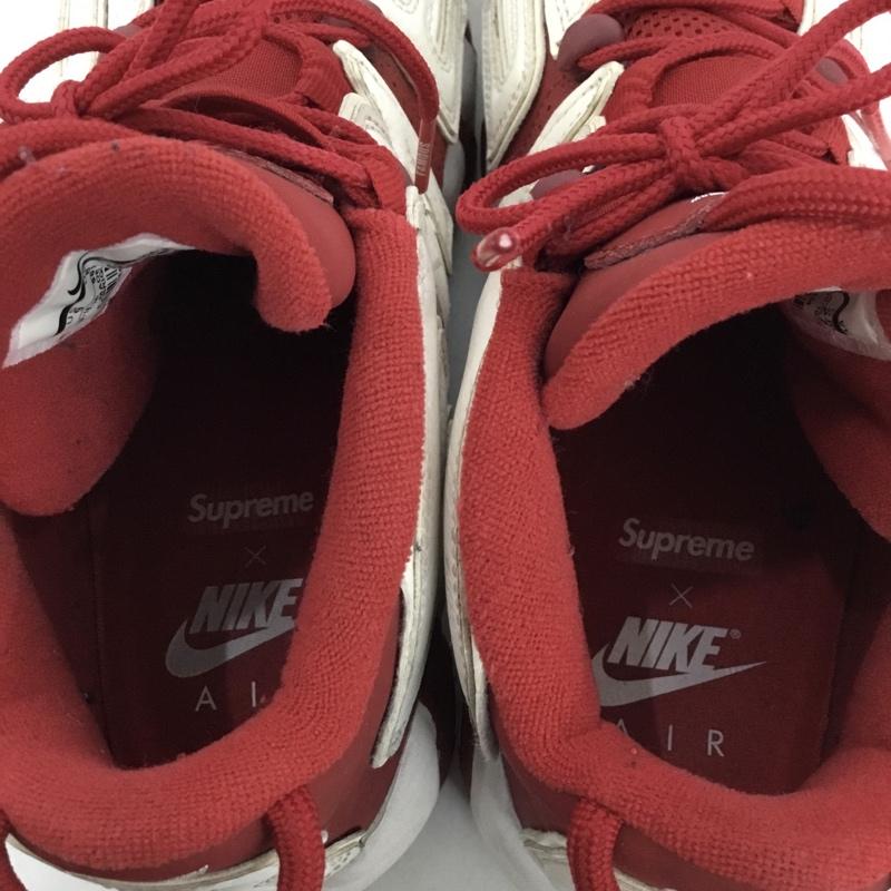 ナイキ NIKE スニーカー スニーカー 902290 600 AIR MORE UPTEMPO SUPREME 27cm 27.0cm ロゴ、文字 赤 / レッド / X 白 / ホワイト /  メンズ USED 古着 中古 10143658