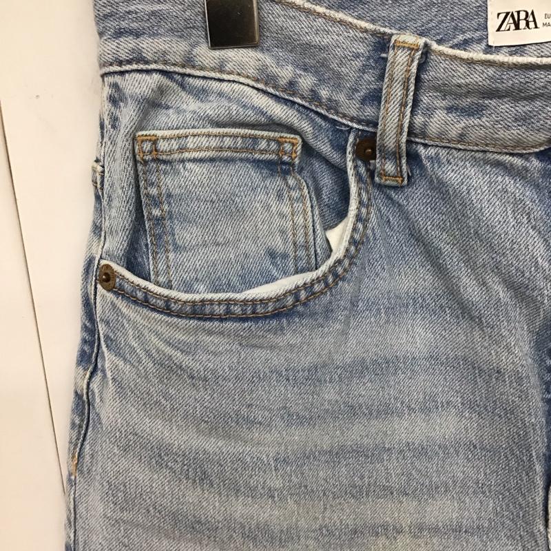 ザラ ZARA パンツ デニム、ジーンズ ジーパン 無地 水色 / ライトブルー /  レディース USED 古着 中古 10109428