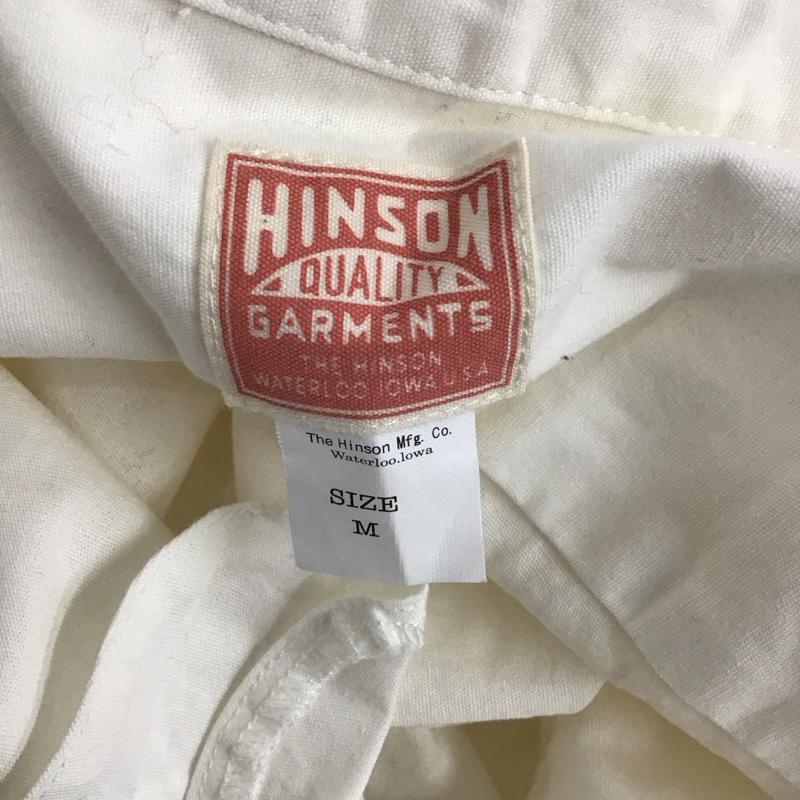 ヒンソン HINSON シャツ、ブラウス 長袖 長袖シャツ カラーシャツ ポケットシャツ 長袖カットソー M 無地 白 / ホワイト /  メンズ USED 古着 中古 10122964