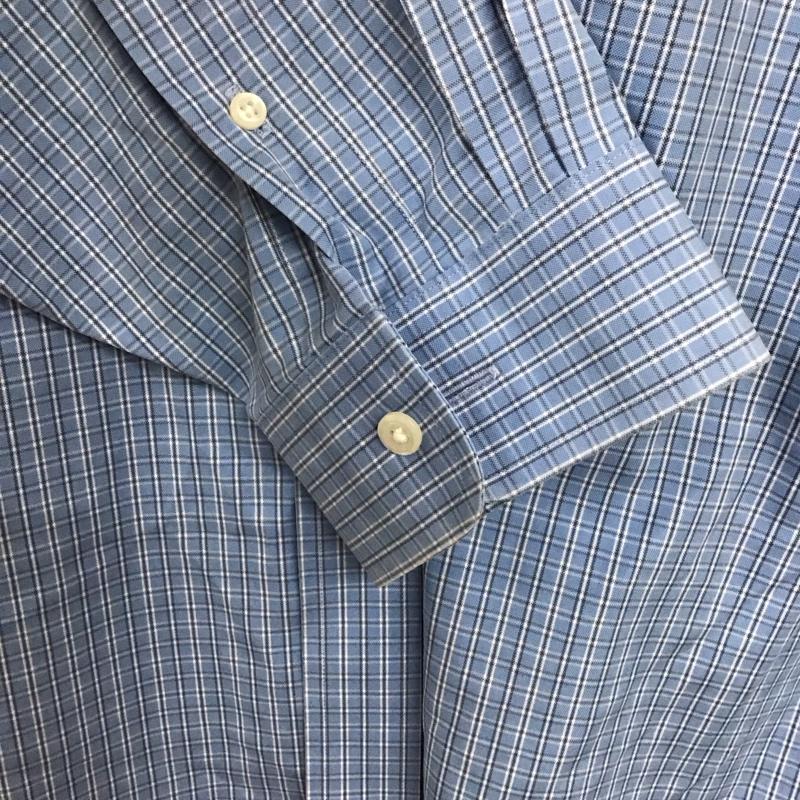 エルエルビーン L.L.Bean シャツ、ブラウス 長袖 長袖シャツ チェックシャツ カラーシャツ ボタンダウンシャツ チェック 水色 / ライトブルー /  メンズ USED 古着 中古 10140714