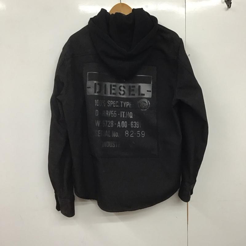 ディーゼル DIESEL ジャケット、上着 ジャケット、ブレザー 長袖パーカージャケット アウター 前ボタン L 無地 黒 / ブラック /  メンズ USED 古着 中古 10140827