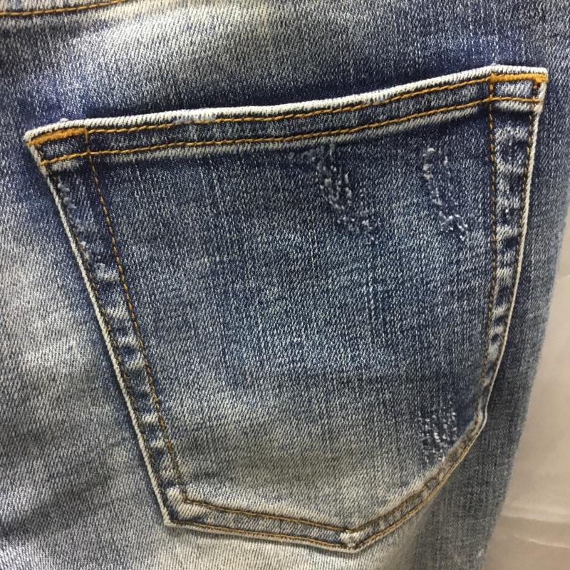 ミニマル mnml パンツ デニム、ジーンズ デニムパンツ スリムパンツ ストレッチパンツ ジップアップジーンズ 29インチ 無地 インディゴ / インディゴ /  メンズ USED 古着 中古 10114061