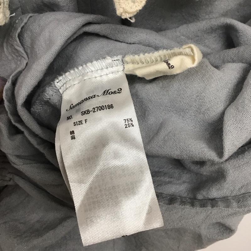 サマンサモスモス Samansa Mos2 シャツ、ブラウス 長袖 FREE 無地 水色 / ライトブルー /  レディース USED 古着 中古 10144000