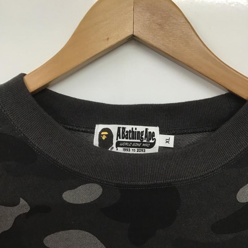 アベイシングエイプ A BATHING APE トレーナー 長袖 長袖トレーナー スウェット クルーネック プルオーバー XL プリント マルチカラー / マルチカラー /  メンズ USED 古着 中古 10144166