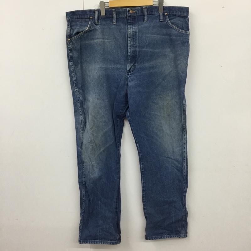 ラングラー Wrangler パンツ デニム、ジーンズ デニムパンツ ストレートパンツ ワイドパンツ カジュアルパンツ 46インチ 無地 インディゴ / インディゴ /  メンズ USED 古着 中古 10120851