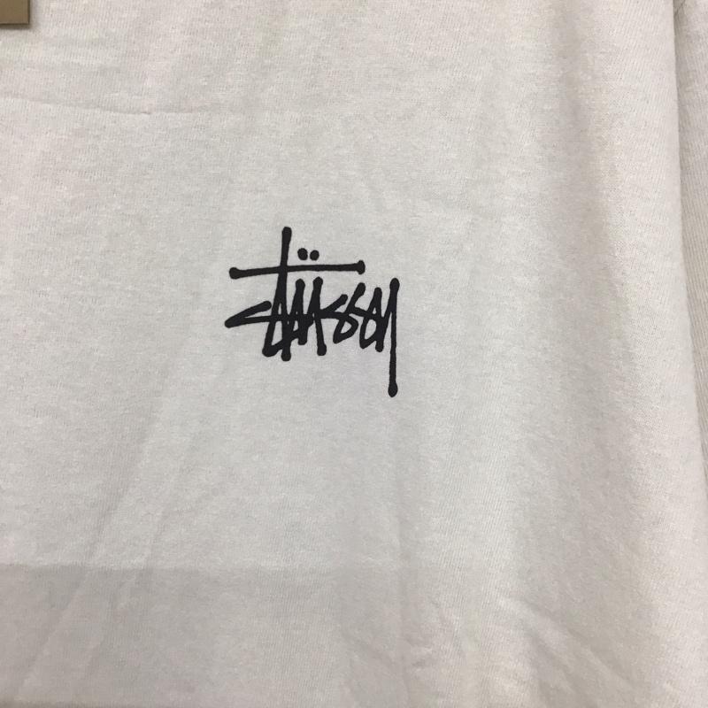 ステューシー STUSSY Tシャツ 半袖 半袖カットソー プリントTシャツ クルーネックカットソー XL ロゴ、文字 白 / ホワイト /  メンズ USED 古着 中古 10133226