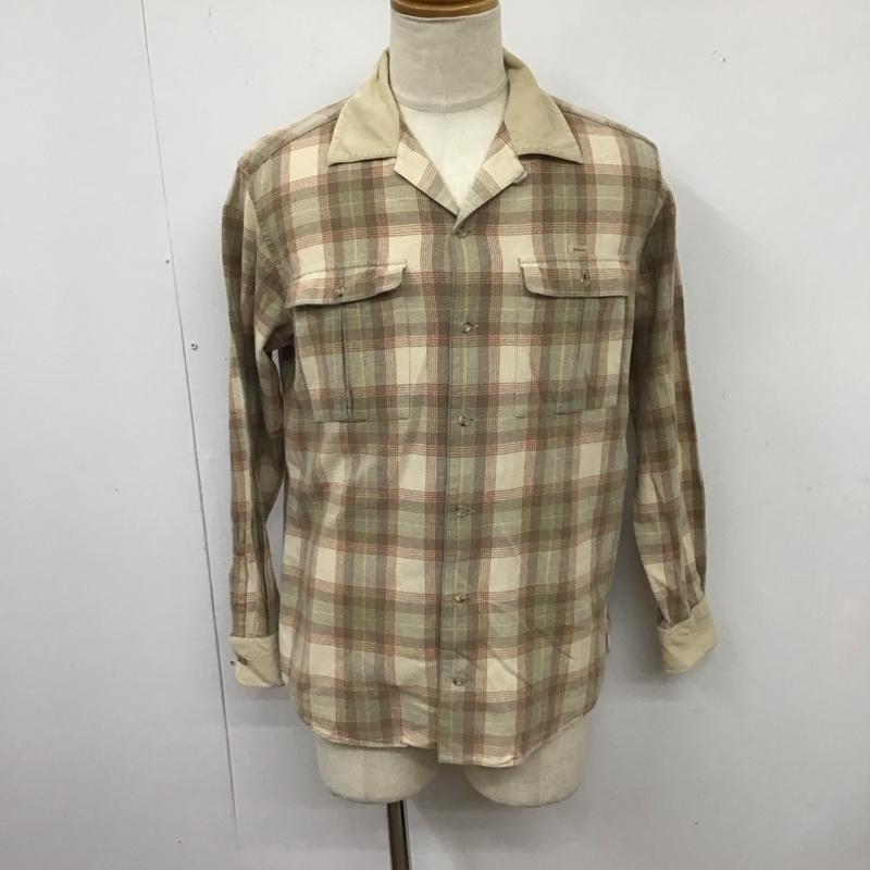 パパス PAPAS シャツ、ブラウス 長袖 長袖シャツ チェックシャツ カラーシャツ L チェック マルチカラー / マルチカラー /  メンズ USED 古着 中古 10126231