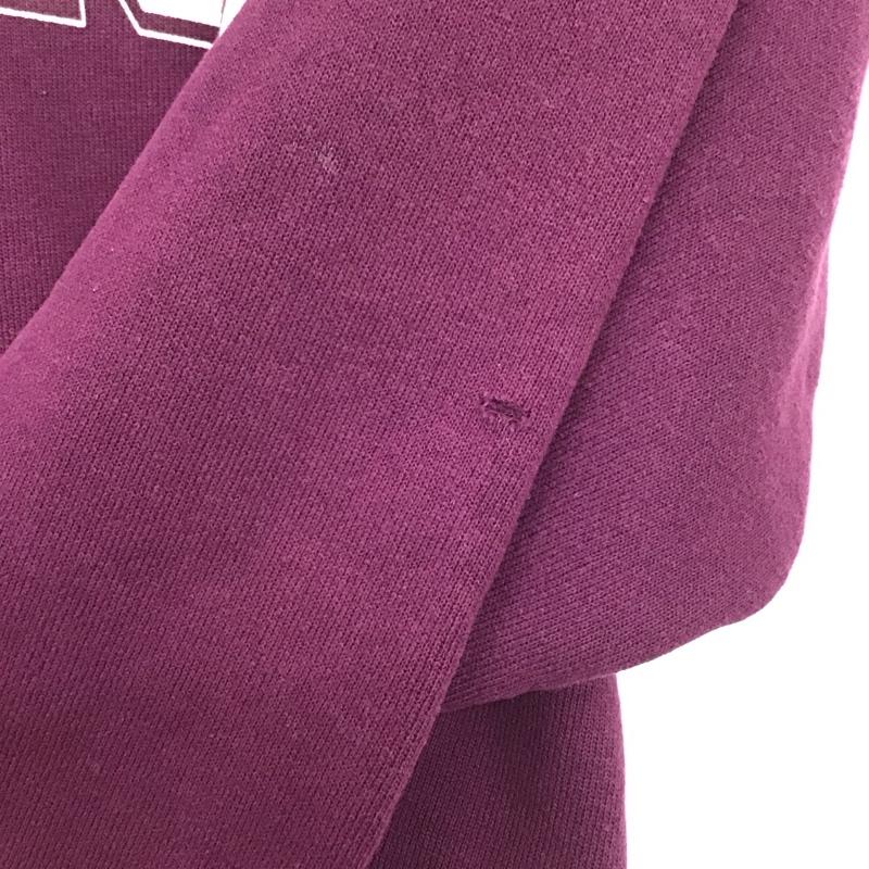 ヘインズ HANES トレーナー 長袖 長袖トレーナー スウェット クルーネック プルオーバー M ロゴ、文字 紫 / パープル /  メンズ USED 古着 中古 10140799