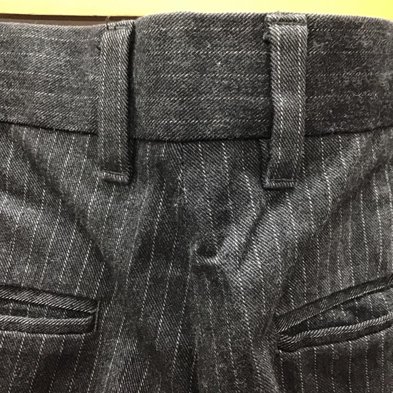 バナナリパブリック BANANA REPUBLIC パンツ スラックス スラックスパンツ ワイドパンツ カジュアルパンツ ストライプパンツ 30インチ ストライプ 灰 / グレー /  メンズ USED 古着 中古 10116881