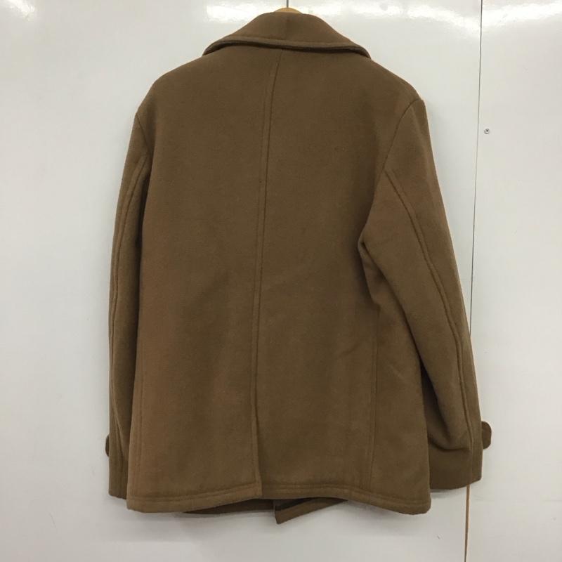 ビームス ハート BEAMS HEART コート ピーコート L 無地 茶 / ブラウン /  メンズ USED 古着 中古 10145700