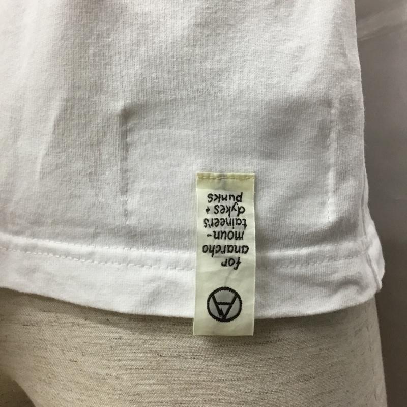 デンハム DENHAM Tシャツ 半袖 29211-3-51001 MOUNTAIN RESEARCH 半袖カットソー プリントTシャツ クルーネックカットソー M ロゴ、文字 白 / ホワイト /  メンズ USED 古着 中古 10115755