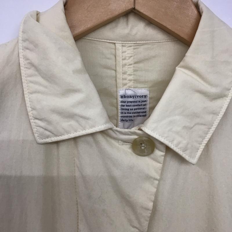 エボニーアイボリー Ebonyivory ジャケット、上着 ジャケット、ブレザー ロングジャケット アウター ロングコート FREE 無地 アイボリー / アイボリー /  レディース USED 古着 中古 10143724