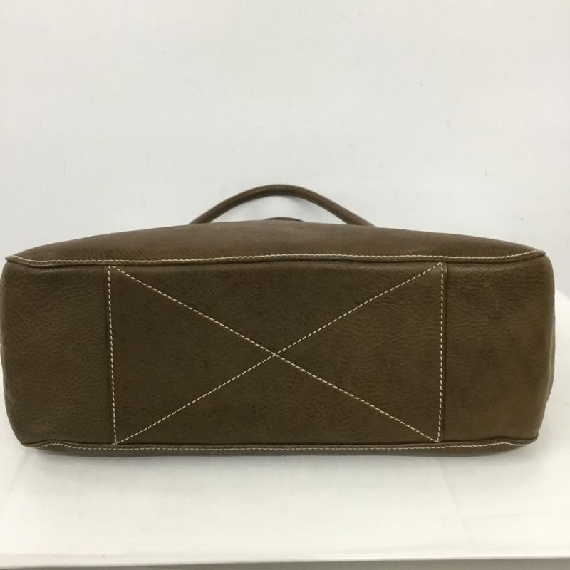 ゲンテン genten トートバッグ トートバッグ レザー ロゴ、文字 茶 / ブラウン /  レディース USED 古着 中古 10131234