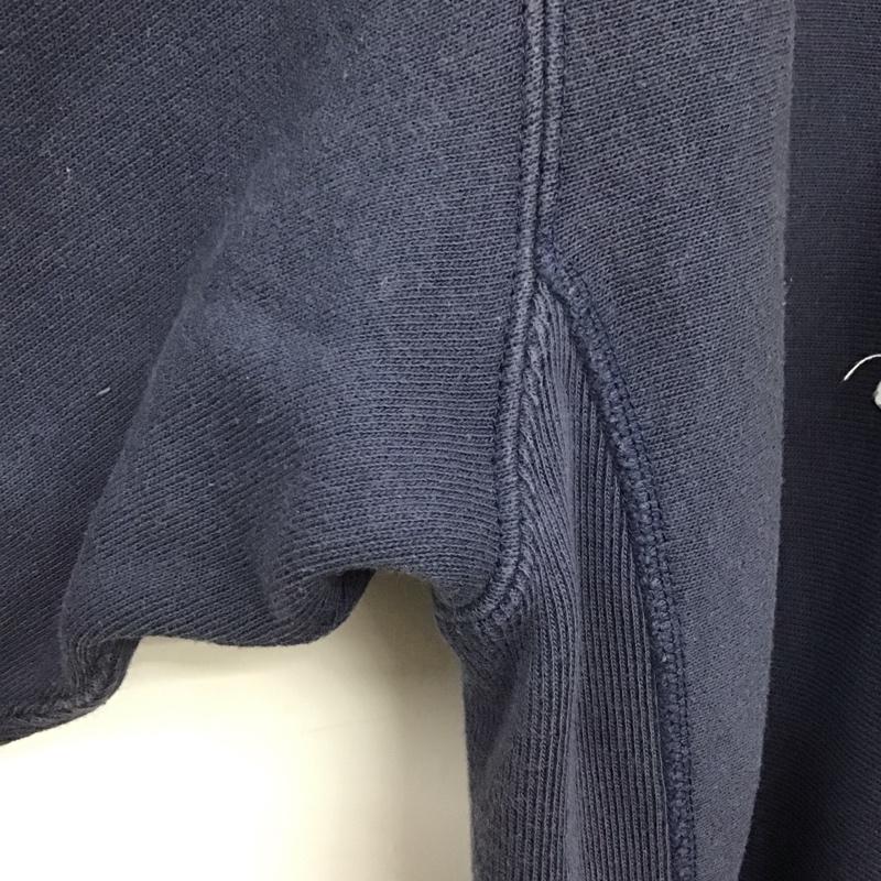 チャンピオン Champion パーカー 長袖 長袖パーカー プルオーバーパーカー スウェット XLARGE L ロゴ、文字 紺 / ネイビー /  メンズ USED 古着 中古 10140141