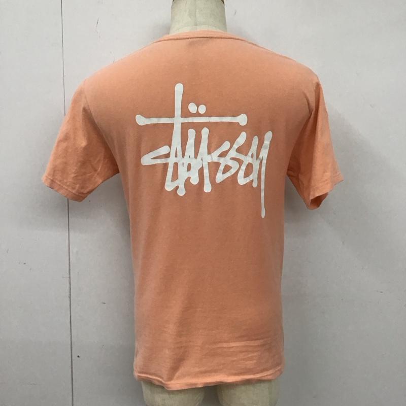 ステューシー STUSSY Tシャツ 半袖 ロゴ文字 S ロゴ、文字 X プリント 桃 / ピンク /  メンズ USED 古着 中古 10127704